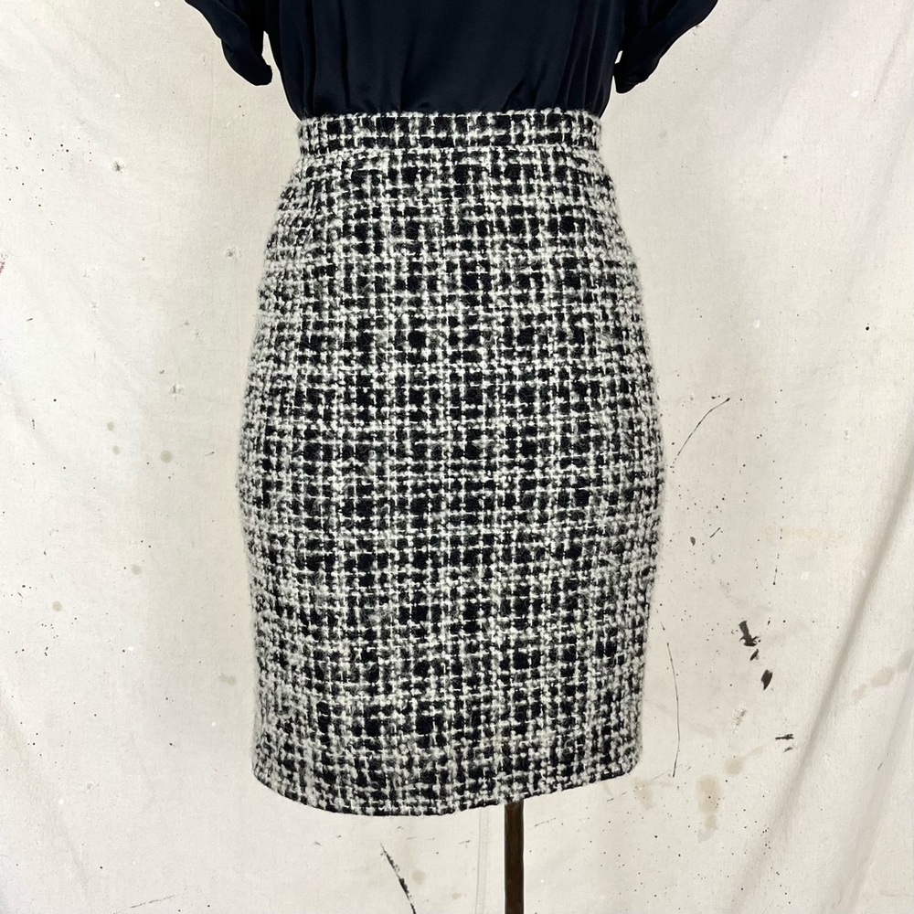 Versace Vintage Bouclé Pencil Skirt